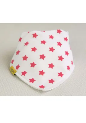 White Pink Star Bib