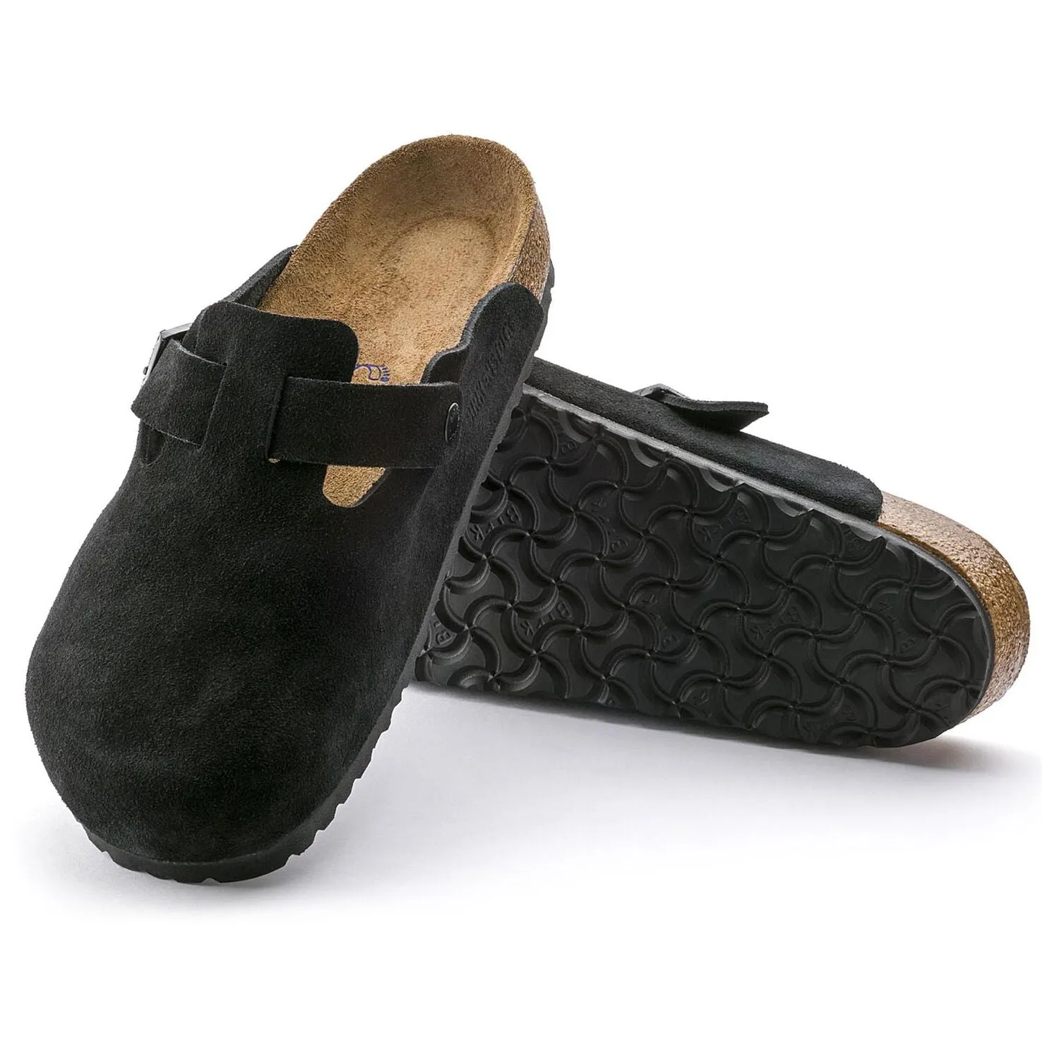 Black Suede Boston Soft Shoes