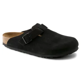 Black Suede Boston Soft Shoes