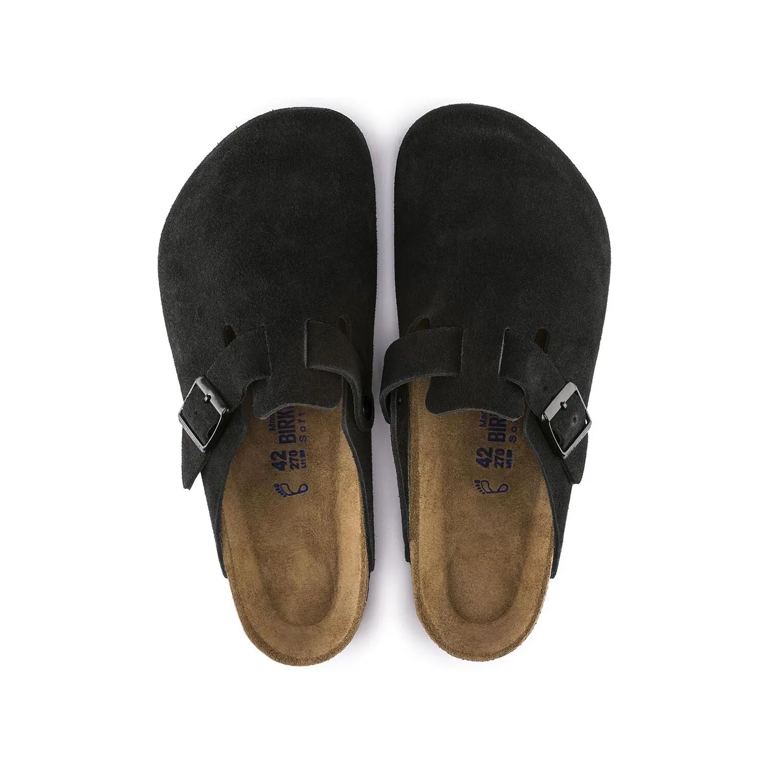 Black Suede Boston Soft Shoes