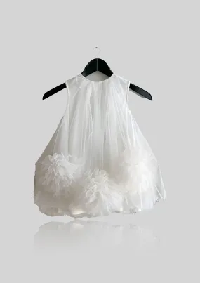 Rose White Tulle Dress by Dolly